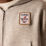 THINK FAST ZIP-THROUGH HOODIE (GREY MARL)