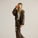 SLINGER ZIP HOODIE (MAJOR BROWN)