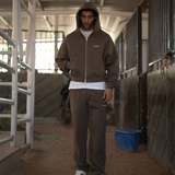 CALI ZIP HOODIE (MAJOR BROWN)