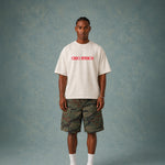 Off The Bloc Tee unisex cotton t-shirt in off-white by Creo Studios