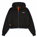 Augusta Zip Hoodie zip-through hoodie in black by Creo Studios