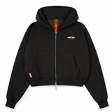 Augusta Zip Hoodie zip-through hoodie in black by Creo Studios