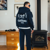 SKI RESORT ZIP HOODIE (NAVY)