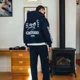 SKI RESORT ZIP HOODIE (NAVY)