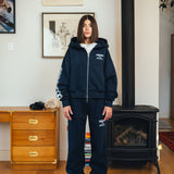 SKI RESORT ZIP HOODIE (NAVY)