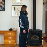 SKI RESORT ZIP HOODIE (NAVY)