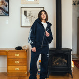 SKI RESORT ZIP HOODIE (NAVY)
