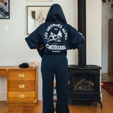 SKI RESORT ZIP HOODIE (NAVY)