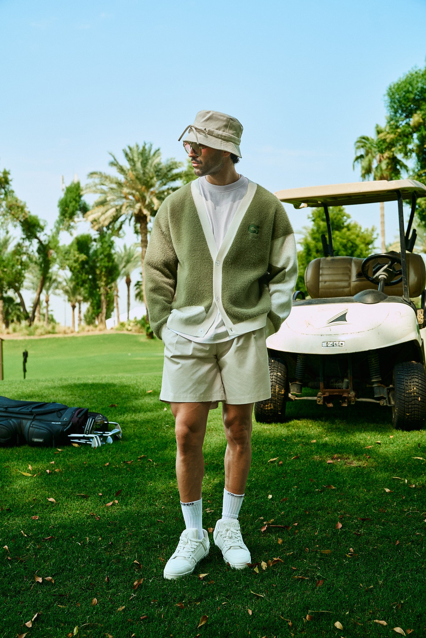 Creo Golf Cardigan unisex knitted cardigan by Creo Studios