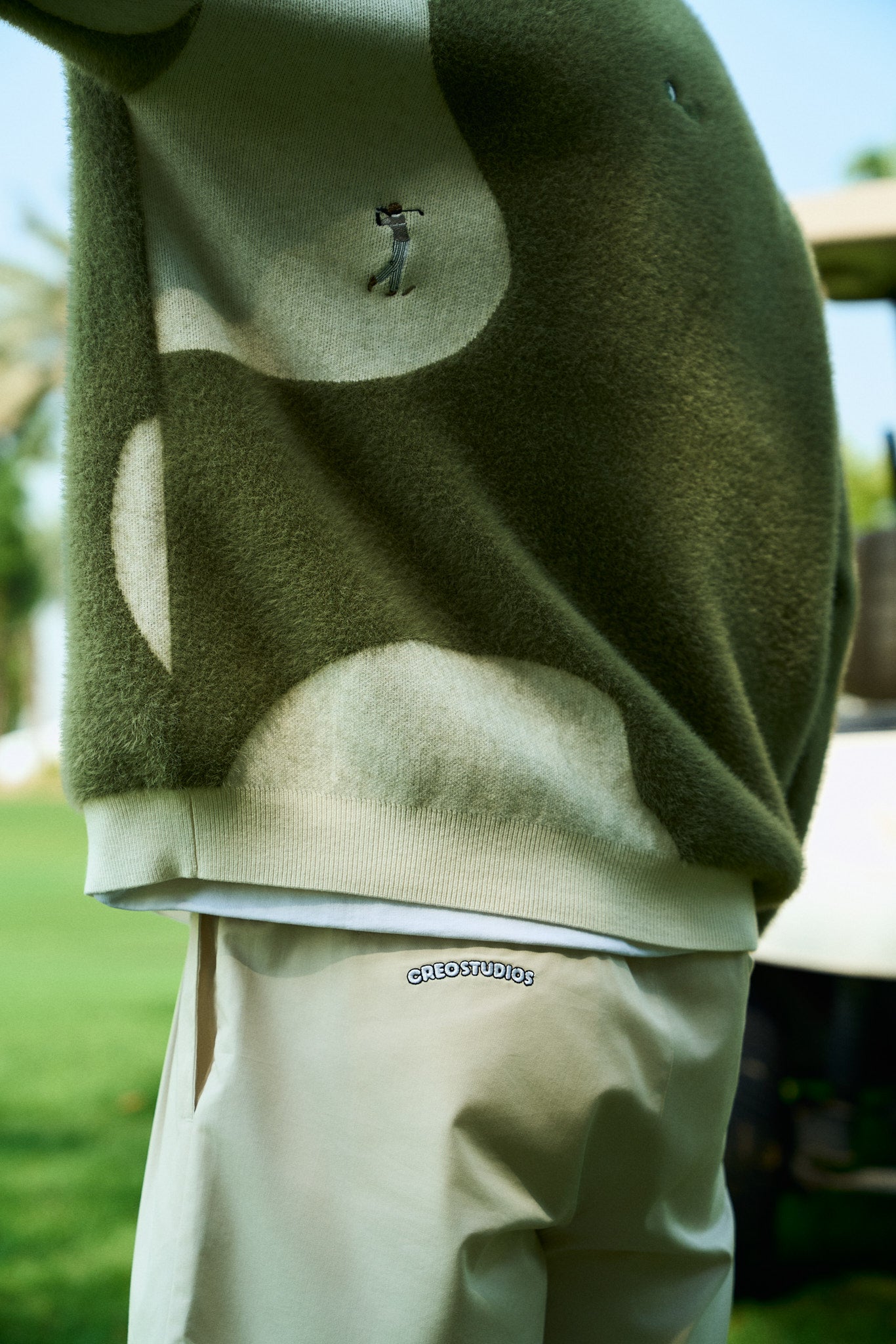 Creo Golf Cardigan unisex knitted cardigan by Creo Studios