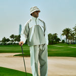 Bottega Track Pant in sage and white by Creo Studios