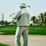 Bottega Track Pant in sage and white by Creo Studios