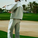 Bottega Track Pant in sage and white by Creo Studios