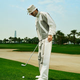 Bottega Track Top in sage and white by Creo Studios