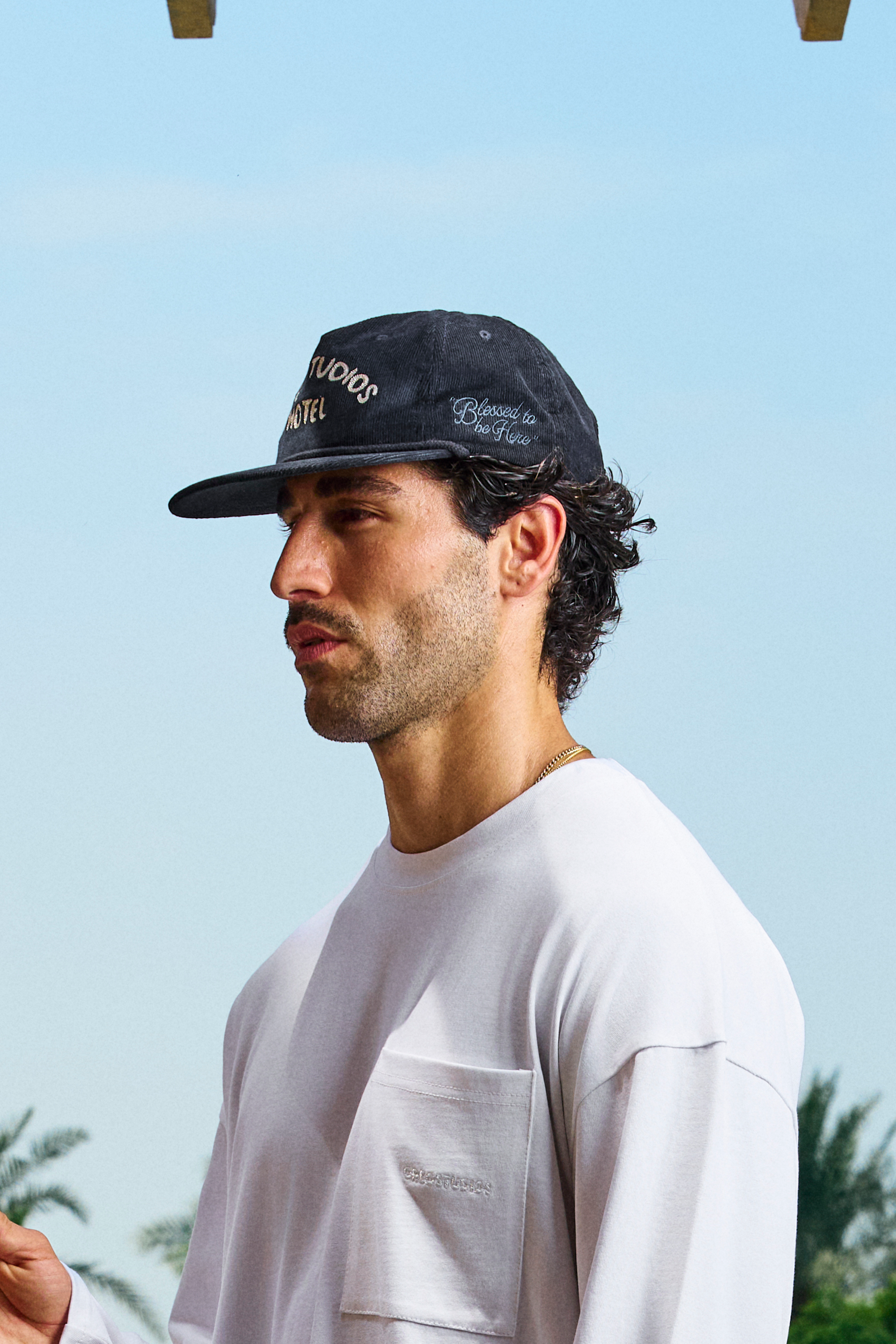 Creo Studios Hotel Cap in navy by Creo Studios