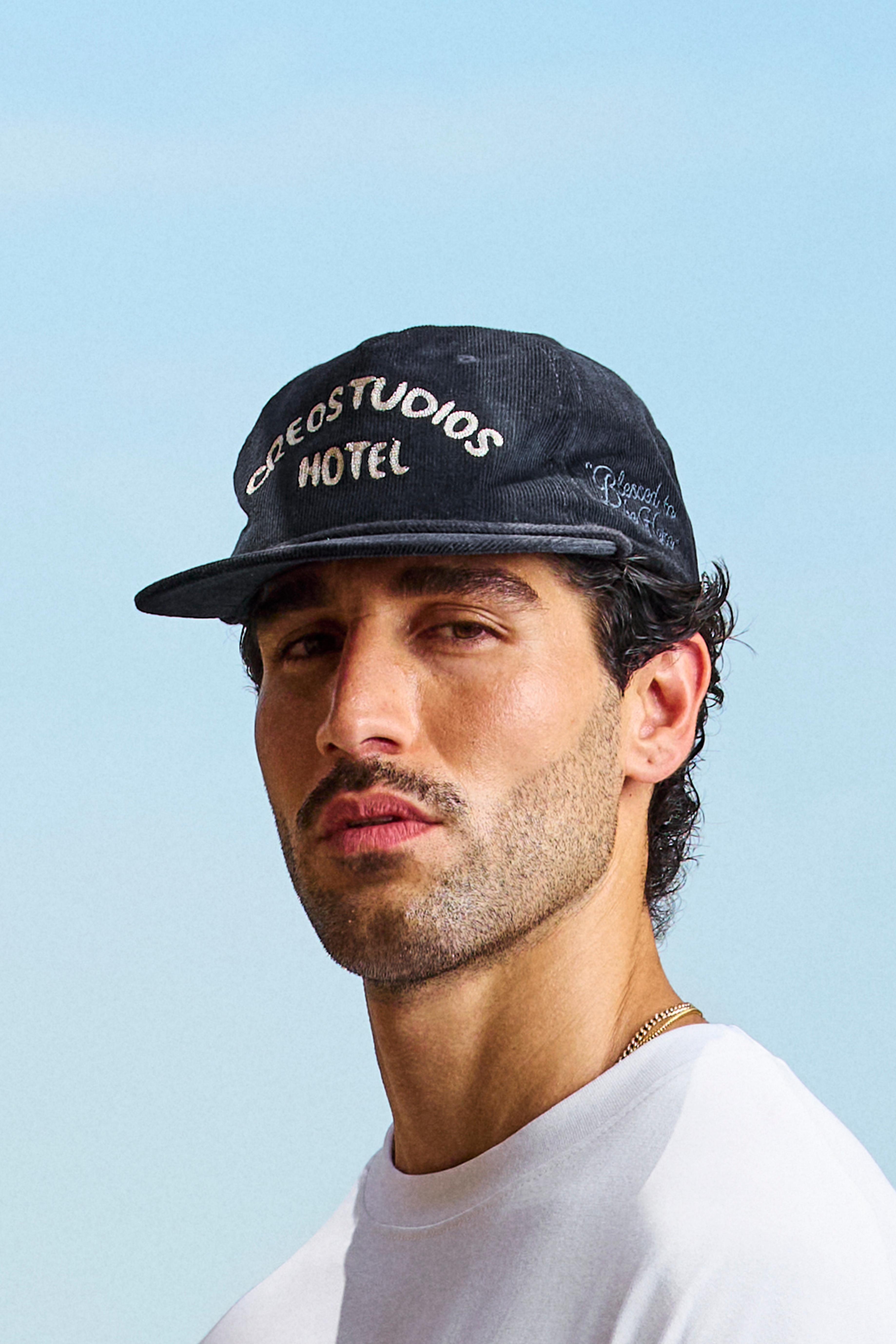 Creo Studios Hotel Cap in navy by Creo Studios