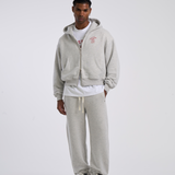 HOTEL ZIP HOODIE (HEATHER GREY)