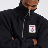 THINK FAST HALF ZIP (BLACK)