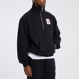 THINK FAST HALF ZIP (BLACK)
