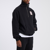 THINK FAST HALF ZIP (BLACK)