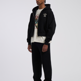 HOTEL ZIP HOODIE (BLACK)