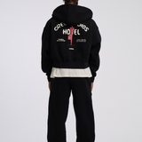 HOTEL ZIP HOODIE (BLACK)