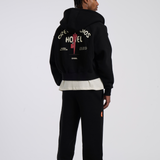 HOTEL ZIP HOODIE (BLACK)