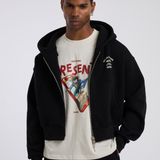 HOTEL ZIP HOODIE (BLACK)