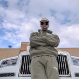 CREATIVE DEPT. OPEN BOTTOM JOGGER (KHAKI)