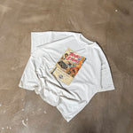 Poster Tee unisex cotton t-shirt in off-white by Creo Studios