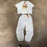 Poster Tee unisex cotton t-shirt in off-white by Creo Studios