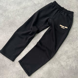 CREATIVE DEPT. OPEN BOTTOM JOGGER (BLACK/ORANGE)