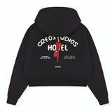 HOTEL ZIP HOODIE (BLACK)