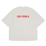 Off The Bloc Tee unisex cotton t-shirt in off-white by Creo Studios