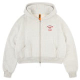 HOTEL ZIP HOODIE (HEATHER GREY)