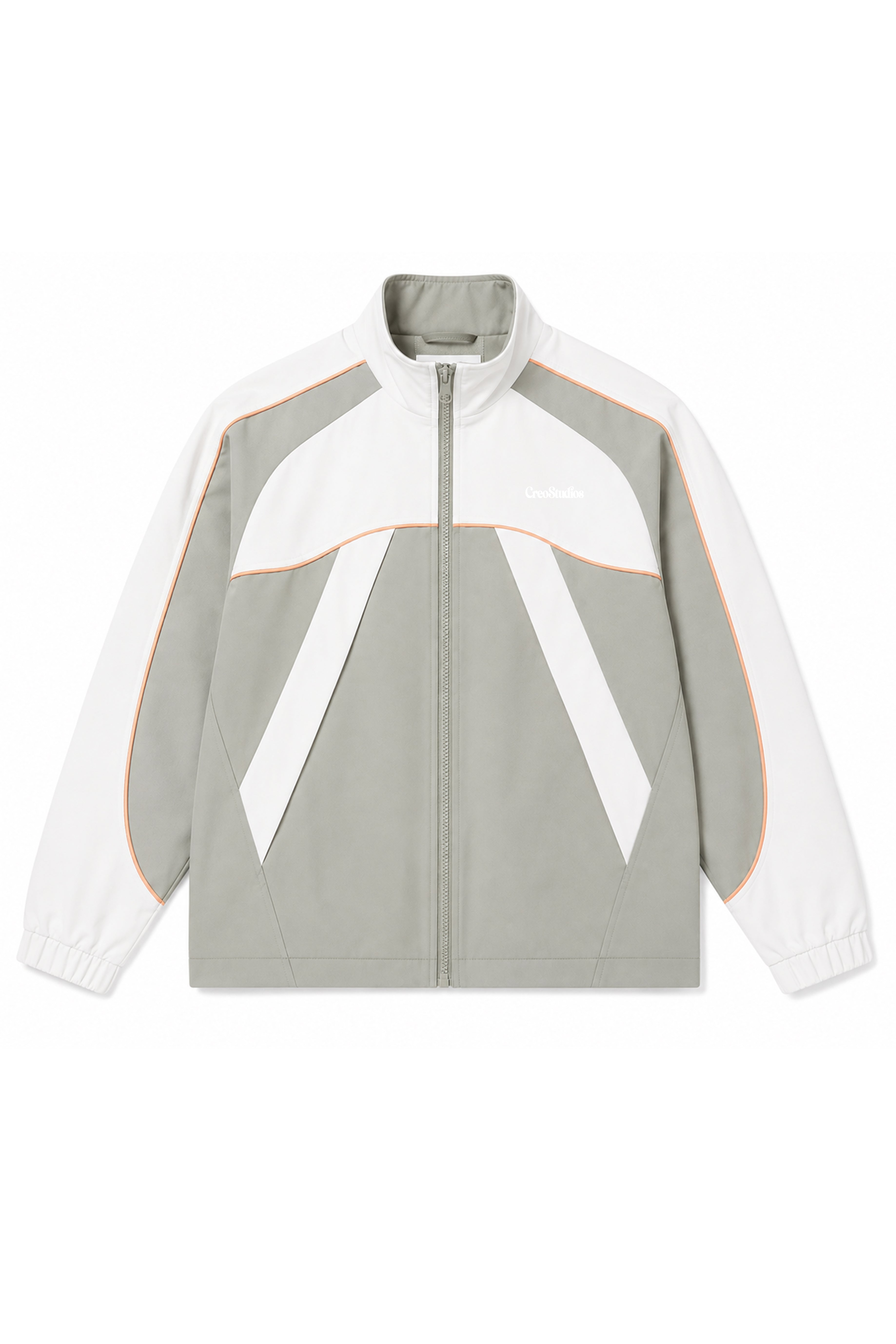 Bottega Track Top in sage and white by Creo Studios