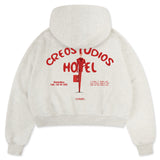 HOTEL ZIP HOODIE (HEATHER GREY)