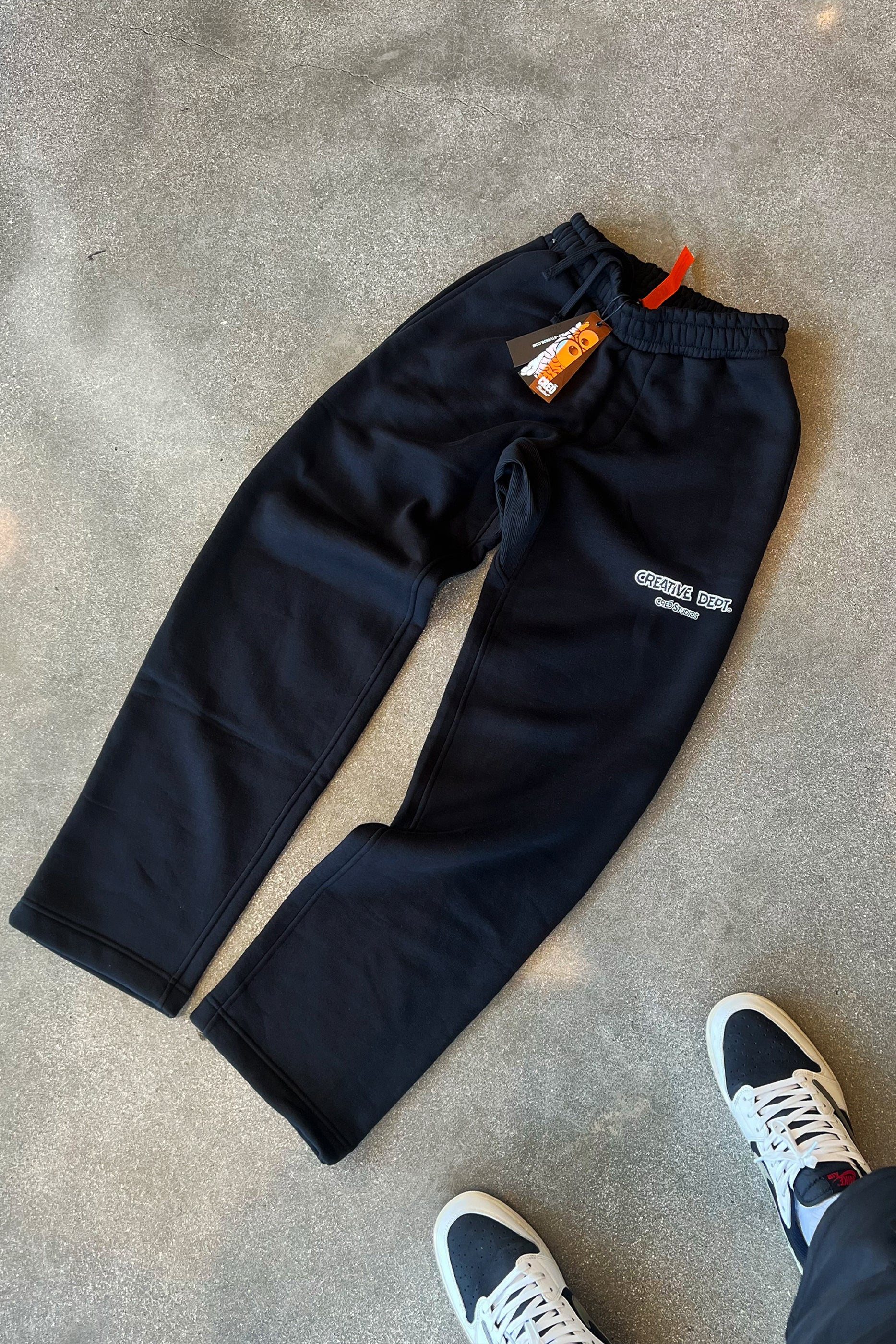 Open bottom outlet track pants