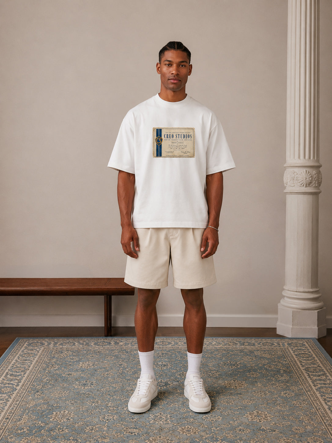Augusta Short unisex chino shorts by Creo Studios