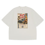 Poster Tee unisex cotton t-shirt in off-white by Creo Studios