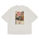 Poster Tee unisex cotton t-shirt in off-white by Creo Studios