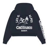 SKI RESORT ZIP HOODIE (NAVY)